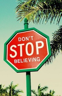 99px.ru аватар Надпись на дорожном знаке Don't STOP believing