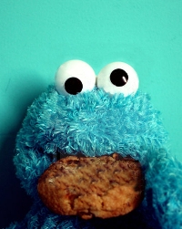 Аватар вконтакте COOKIE MONSTER (печеньковое чудовище ест печенье)