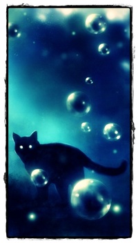 99px.ru аватар Чёрный кот и волшебные пузыри