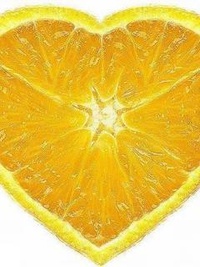 Аватар вконтакте Апельсиновое сердечко