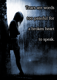 Аватар вконтакте Tears are words too painful for ....