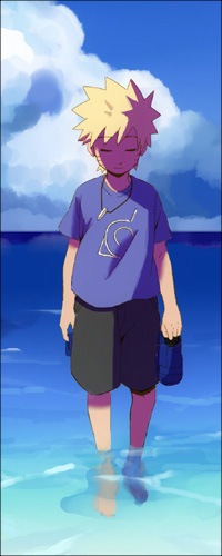99px.ru аватар Маленький Наруто Узумаки / Naruto Uzumaki из аниме Наруто / Naruto мочит ноги в воде