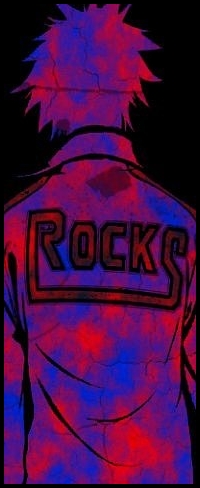Аватар вконтакте Парень с надписью 'Rocks' на спине