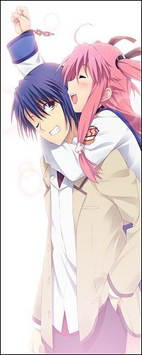 99px.ru аватар Юи / Yui и Хината Хидеки / Hinata Hideki из аниме Ангельские Ритмы! / Angel Beats!