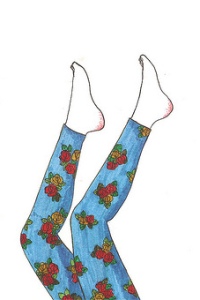 99px.ru аватар Девичьи ножки в лосинах с цветочным принтом