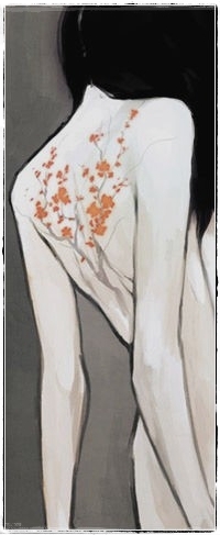 Аватар вконтакте Девушка с рисунком на спине