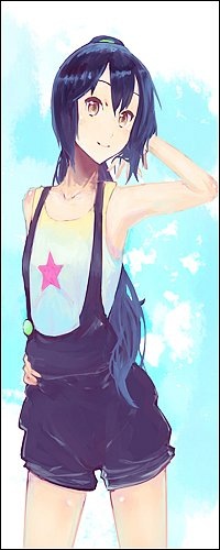 Аватар вконтакте Nakano Azusa / Адзуса Накано из аниме K-ON на фоне неба