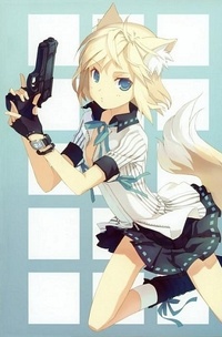 Аватар вконтакте Девочка лисичка с пистолетом в руке