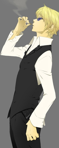 Аватар вконтакте Heiwajima Shizuo из аниме Durarara с сигаретой