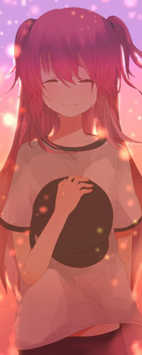 Аватар вконтакте Плачущая от счастья Юи / Yui из аниме Ангельские Ритмы! / Angel Beats! с кепкой в руке