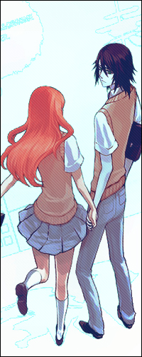 Аватар вконтакте Inoue Orihime and Ulquiorra Schiffer из аниме 'Bleach '