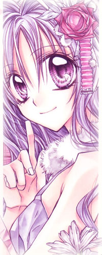 99px.ru аватар Девушка с фиолетовыми волосами и фиолетовыми глазами