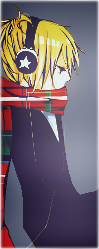 Аватар вконтакте Kagamine Len / Кагамине Лен из  'Vocaloid / Вокалоид' в наушниках