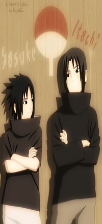 99px.ru аватар Саске Учиха и Итачи Учиха из аниме Наруто / Naruto (Sasuke Itachi)