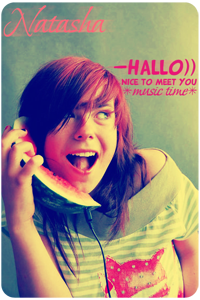 Аватар вконтакте Девушка разговаривает по арбузу (Natasha. Hallo))Nice to meet you *music time* )