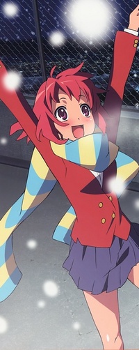 Аватар вконтакте Минори ловящая снег(аниме Toradora)