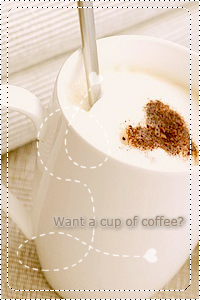 Аватар вконтакте Кружка кофе с пенкой, сердечком и ложкой в нем (Want a cup of coffee?)