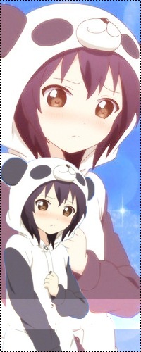 Аватар вконтакте Funami Yui / Фунами Юи-тян из аниме Лилии на ветру / Yuru Yuri в костюме панды