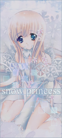Аватар вконтакте Анимешная девушка в снегу (Snow princess / Снежная принцесса)