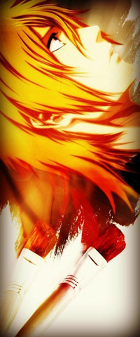 99px.ru аватар Kurosaki Ichigo / Ичиго Куросаки из аниме Блич / Bleach нарисованный кистями