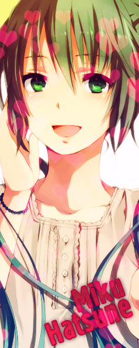 99px.ru аватар Вокалоид Хатсуне Мику / Vocaloid Hatsune Miku улыбается