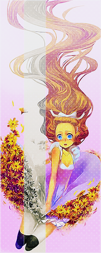 99px.ru аватар Alice / Алиса с жёлтыми цветами под юбкой, art by Nicohi