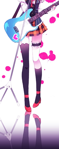Аватар вконтакте Nanami Haruka / Харука Нанами из аниме Поющий Принц / Uta No Prince-sama с гитарой у микрофона
