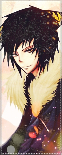 Аватар вконтакте Orihara Izaya / Изая Орихара из аниме Дюрарара / Durarara с кошачьими ушками и в куртке с мехом слегка улыбается