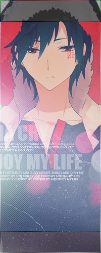 Аватар вконтакте Orihara Izaya / Изая Орихара из аниме Дюрарара / Durarara в куртке с красным мехом на капюшоне и с цифрами 02 под правым глазом задумался о чём-то грустном