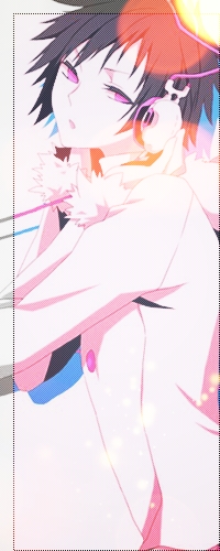 Аватар вконтакте Orihara Izaya / Изая Орихара из аниме Дюрарара / Durarara в белой куртке с белым мехом слушает музыку в наушниках и подпевает