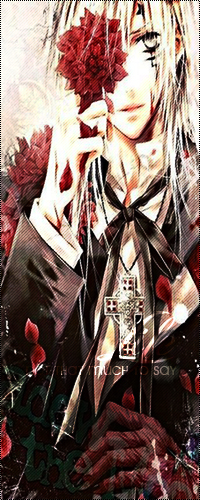 Аватар вконтакте Аллен Волкер (Уолкер) / Allen Walker из аниме D.Gray-Man с красным цветком, закрывающим правый глаз