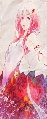 99px.ru аватар Yuzuriha Inori / Инори Юдзуриха из аниме Венец Вины / Корона Греха / Guilty Crown среди цветов