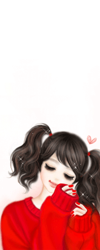 99px.ru аватар Милая девушка в красной кофте на белом фоне