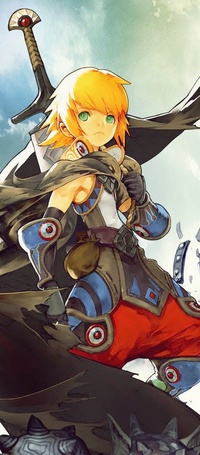 Аватар вконтакте Воин из игры Dragon Nest / Гнездо Дракона в накидке и мечом за спиной