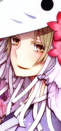 99px.ru аватар Нацуме Такаши / Natsume Takashi из аниме Тетрадь дружбы Нацуме / Natsume Book of Friendship / Natsume Yuujinchou в маске с ленточками