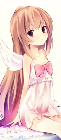 99px.ru аватар Аисака Тайга / Aisaka Taiga из аниме Торадора! / Toradora! в платьице с крылышками ангела за спиной