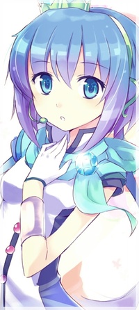 Аватар вконтакте Вокалоид Аоки Лапис / Vocaloid Aoki Lapis с микрофоном