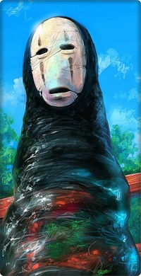 99px.ru аватар Безликий из аниме 'Унесённые призраками / Spirited Away / Sen to Chihiro no Kamikakushi', работа Сергея Свистунова