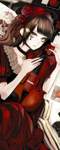 99px.ru аватар Юки Крос / Yuuki Cross из аниме Рыцарь-вампир / Vampire Knight со скрипкой
