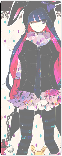 Аватар вконтакте Anarchy Stocking / Анархия Стокинг (Чулка) из аниме Труська, Чулко и пресвятой Подвяз / Panty & Stocking with Garterbelt в теплой одежде с кроличьими ушками на капюшоне