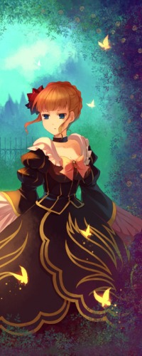 Аватар вконтакте Beatrice / Беатриче из аниме Когда плачут чайки / Umineko no Naku Koro ni в саду