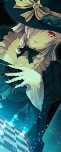 Аватар вконтакте Вергилия Маро / Virgil Maro из аниме Когда плачут чайки / Umineko no Naku Koro ni склонилась над шахматной доской