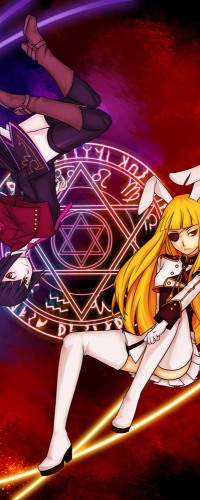 Аватар вконтакте Сестра чистилища Люцифер / Lucifer и Сиеста 00 / Siesta 00 из аниме Когда плачут чайки / Umineko no Naku Koro ni на фоне печати