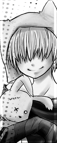 99px.ru аватар Belphegor / Бельфегор из манги Репетитор-киллер Реборн! / Katekyo Hitman Reborn! в капюшоне с неко-ушками обнимает игрушечного кролика