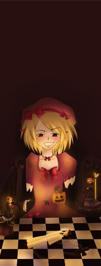 Аватар вконтакте Лямдадельта / Lambdadelta из аниме Когда плачут чайки / Umineko no Naku Koro ni с шахматной доской, на которой стоят фигурки Беатриче / Beatrice, Баттлера Уширомия / Battler ushiromia и Евы Уширомия / Eva Ushiromia в образе Евы-Беатриче