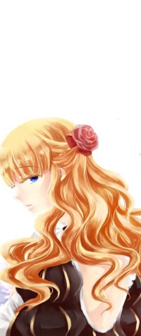 Аватар вконтакте Беатриче / Beatrice из аниме Когда плачут чайки / Umineko no Naku Koro ni с грустным взглядом оборачивается