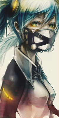 Аватар вконтакте Vocaloid Hatsune Miku / Вокалоид Хацуне Мику в респираторе