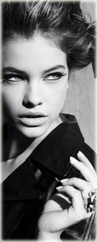 Аватар вконтакте Венгерская топ-модель Барбара Палвин / Barbara Palvin в черной кожаной куртке с кольцом с камнем на пальце