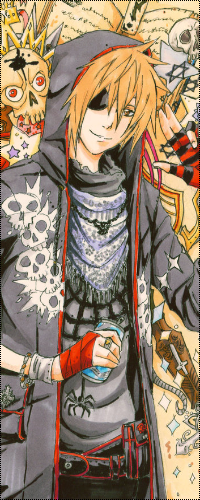 Аватар вконтакте Lavi / Лави из аниме Ди Грей-Мен / D. Gray-man держит в руке банку и улыбается