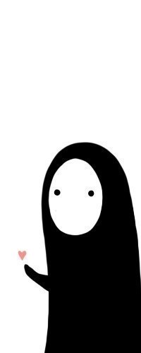 Аватар вконтакте Безликий / Faceless из аниме Унесенные Призраками / Sen to Chihiro no kamikakushi держит сердечко